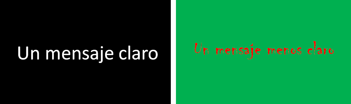 Contraste alto, contraste pobre