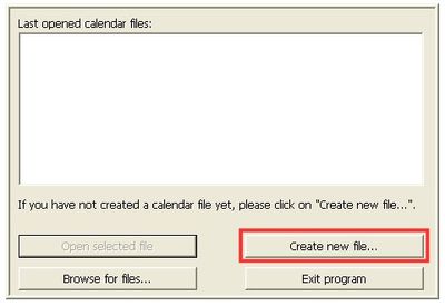 Create a personal calendar