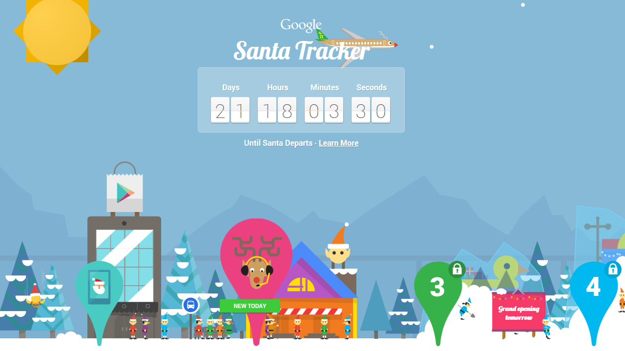Santa Trackers – Google and Microsoft go head to head