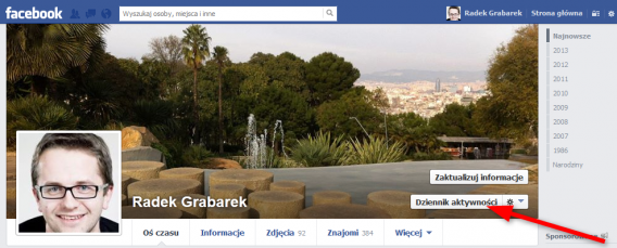 oś czasu facebook oś czasu facebook