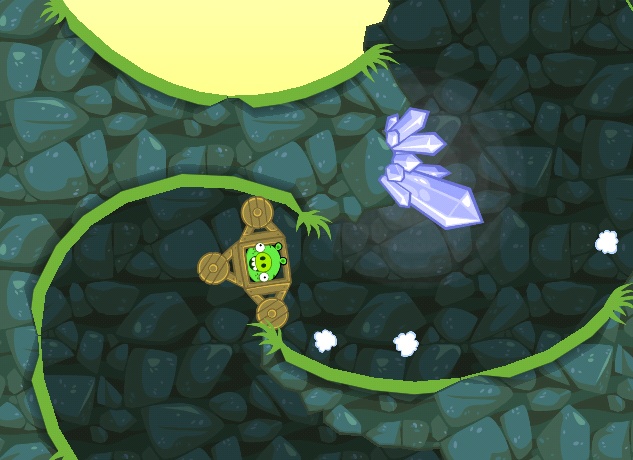 Jak zbudowac dobry pojazd w Bad Piggies - trójkołowiec