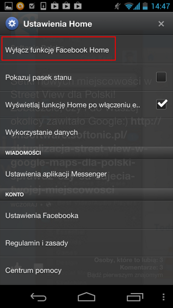 Facebook Home