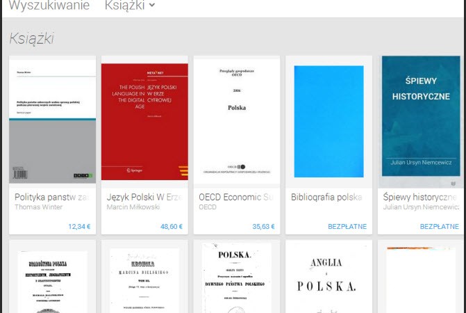 Teraz kupisz też książki w polskim Google Play!