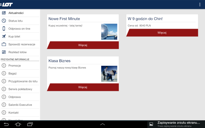 Obraz artykułu: PLL LOT chwali się aplika…