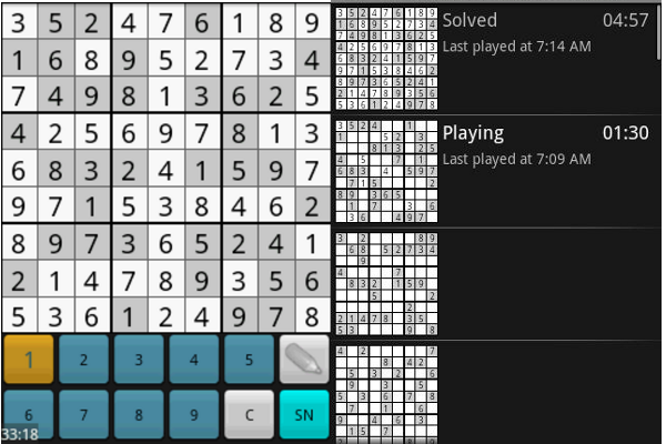 OpenSudoku na Android
