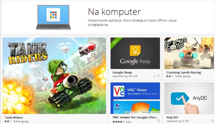 Obraz artykułu: Aplikacje na Chrome dział…