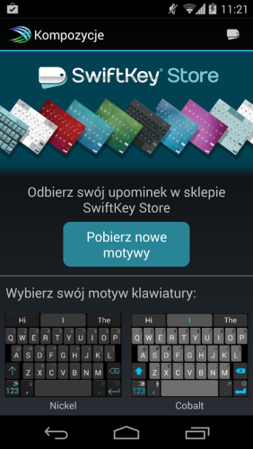 SwiftKey nowe kompozycje SwiftKey nowe kompozycje
