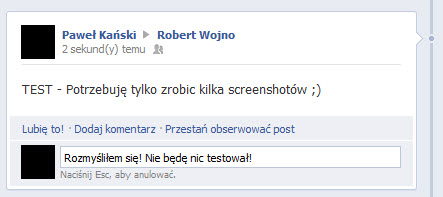 Nowy komentarz po edycji