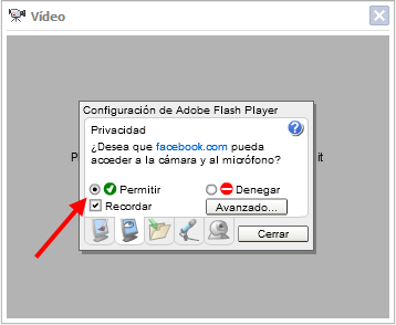Permitir video