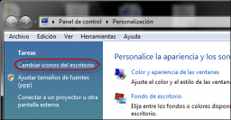 Recupera el icono de la Papelera en Vista