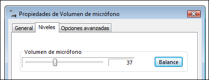 Volumen de micrófono