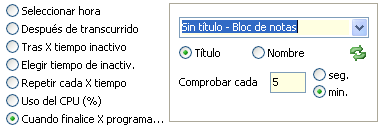 Marxio Timer - Al finalizar un programa