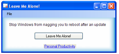 Leave Me Alone!