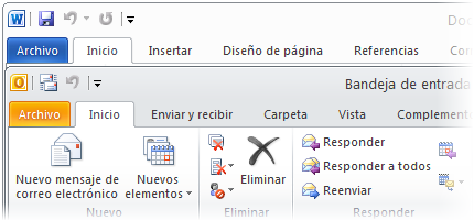 El ribbon de Office 2010