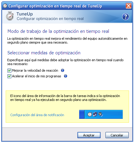 Optimización en Tiempo Real de TuneUp 2010