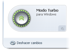 El botón del Modo Turbo