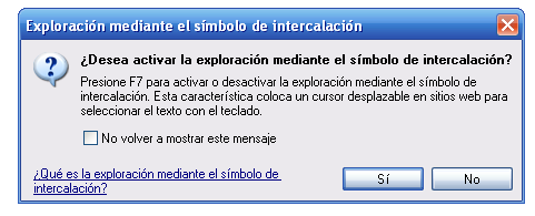 Navegación con el teclado