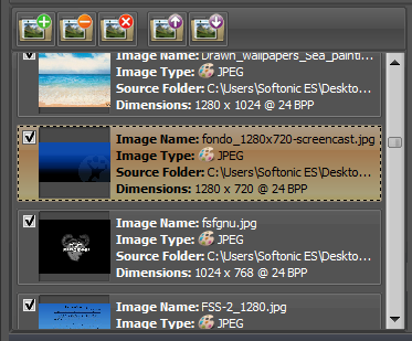 ImBatch Miniaturas de las imágenes