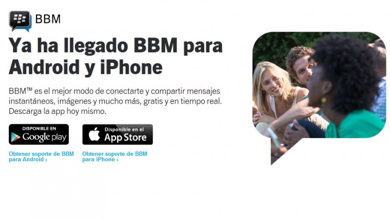 BlackBerry Messenger vendrá instalada por defecto en diversos móviles Android