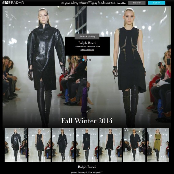 Tela do Fashion GPS Radar