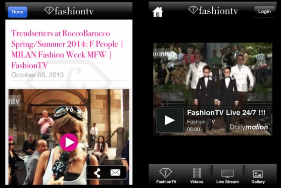 Tela do FashionTV