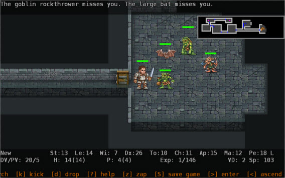 Rogue-like Endlos-Spiel