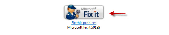 Fix-it, support de microsoft