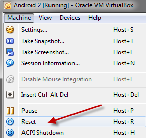 Neustart über Reset Neustart über Reset