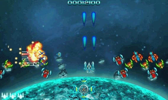 Galaga, em versão atualizada dos arcades