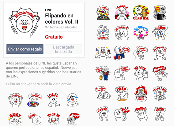 Los mejores stickers de LINE en español - Softonic