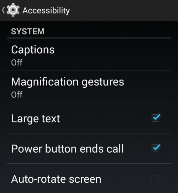 Android: accessibilità