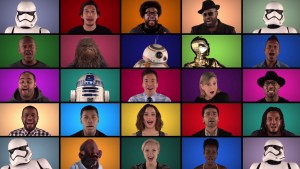 Star Wars 7: un divertido vídeo une a todos los protagonistas… ¡cantando!