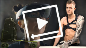 El hombre biónico, la mochila-monopatín y el futuro holográfico que planea Microsoft