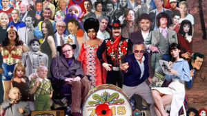 Este póster homenajea a los famosos fallecidos en 2018, ¿cuántos reconoces?