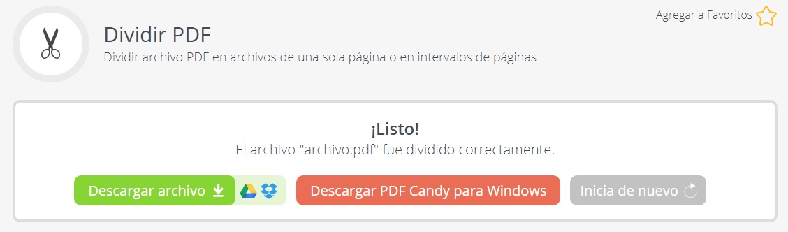 Cómo dividir un archivo PDF