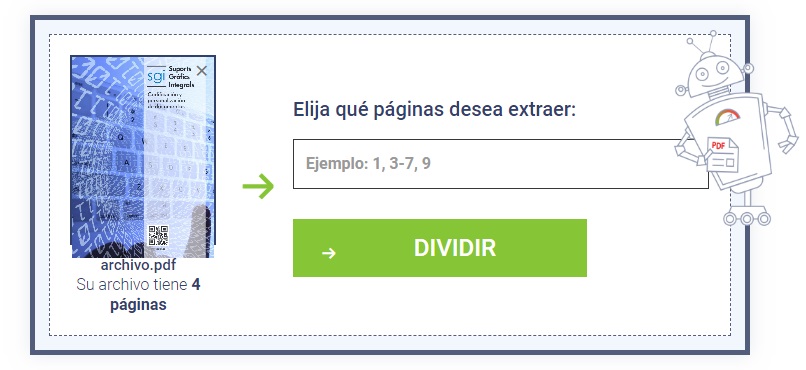 Cómo dividir un archivo PDF