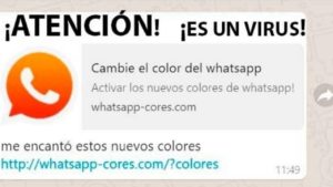 Ni se te ocurra hacerle caso al WhatsApp de colores, se trata de un virus