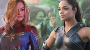 Brie Larson y Tessa Thompson están encantadas con los fanarts que juntan a Capitana Marvel con Valquiria