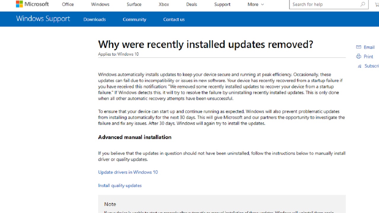 Microsoft confirma que Windows 10 KB4482887 pierde rendimiento