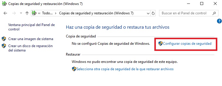 Windows 10: Cómo crear una copia de seguridad de tus archivos