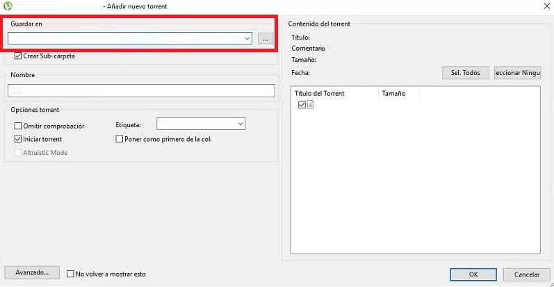 uTorrent: Solución al error “El sistema no puede encontrar la ruta