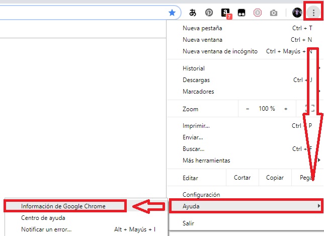 Cómo actualizar Chrome