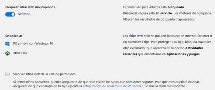 Cómo configurar el Control Parental: Windows 10