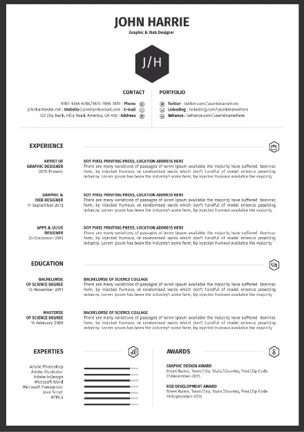 Plantilla The Clean CV