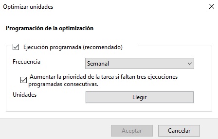Cómo desfragmentar el disco con Windows 10