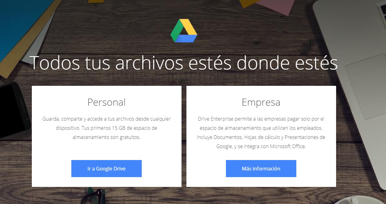 Página de Google Drive