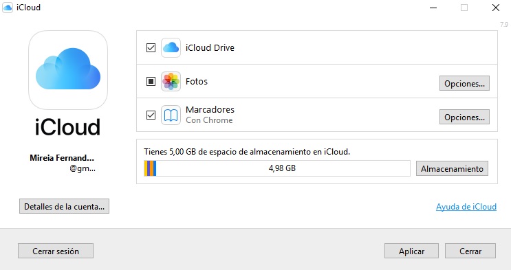 Cómo instalar y usar iCloud para Windows