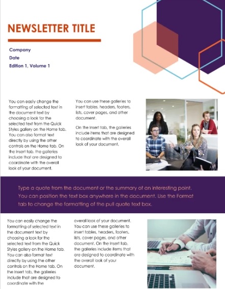 Plantilla Newsletter Executive