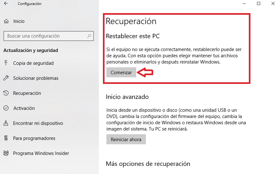 Cómo reparar Windows 10 paso a paso