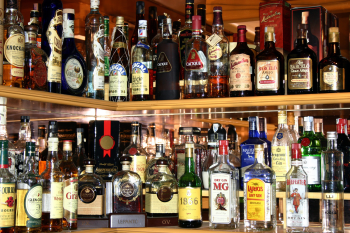 Bar with all sorts of alcohol